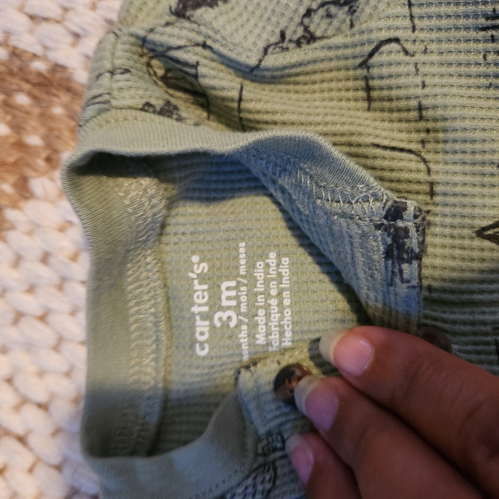 Carter's Green Baby Onesie
